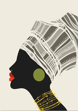 African Lady Canvas 6