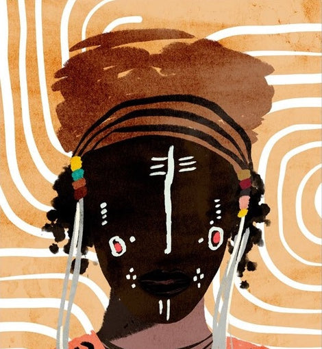 African Lady Canvas 5