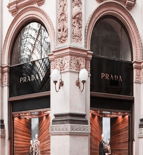 Prada Shop in Paris Canvas