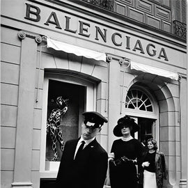 Vintage Paris Fashion Black White Canvas