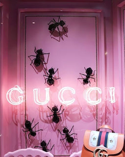 Neon Gucci Sign Canvas