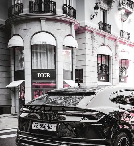Lamborghini Dior Pink Front Shop Canvas