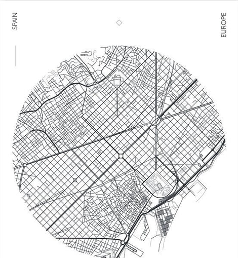 Barcelona Map Canvas
