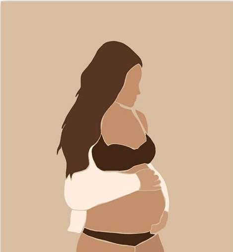 Pregnant Mommy Canvas
