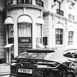Lamborghini Black & White Canvas