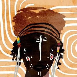 African Lady Canvas 5