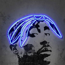 Neon Travis Scott, Biggie & Tupac Canvas