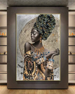 African Black Woman Abstract 2