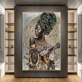 African Black Woman Abstract 2