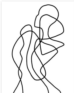 Abstract Line Canvas