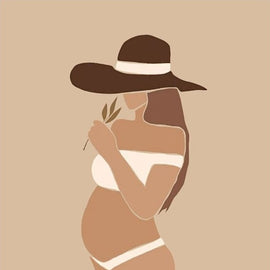 Beautiful Pregnant Woman Canvas