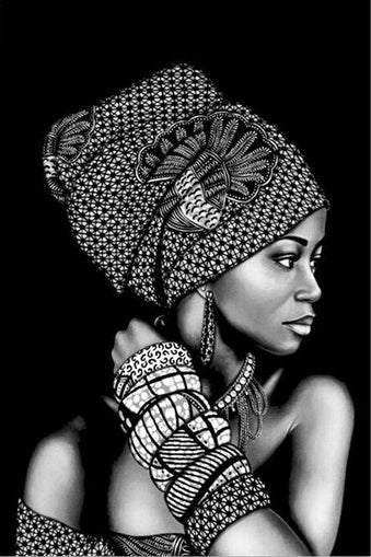 African Woman Portrait Canvas