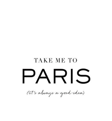 Take me to Paris Canvas