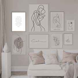 Abstract Line Quotes Canvas