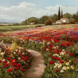Monet Poppy Fields Landscape Print