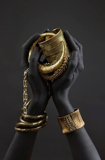 Gold Jewelry Woman's Hand