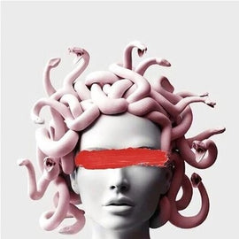 Pink Medusa Sculpture Print