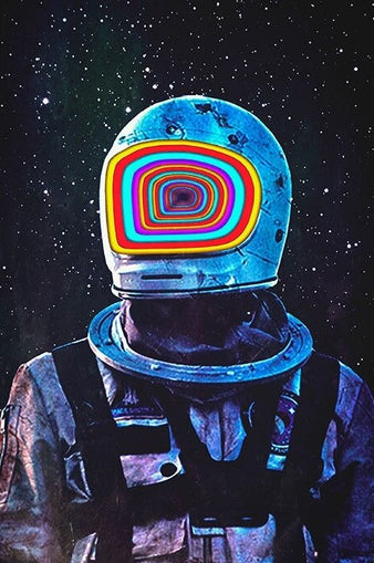 Rainbow Cosmonaut Print