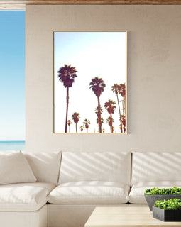 Palm Trees Beach Canvas