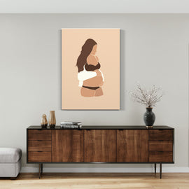 Pregnant Mommy Canvas