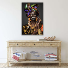 National Style African Woman Print