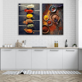 Spices Peppers Spoon Kitchen Print