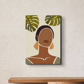 Abstract Beauty Lady Canvas