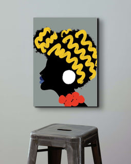 African Lady Canvas 7