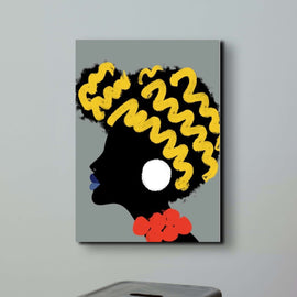 African Lady Canvas 7