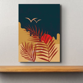Abstract Sunset Canvas