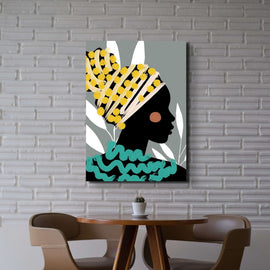 African Lady Canvas 3