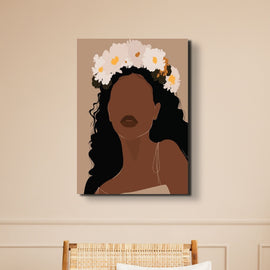 Abstract African beauty Lady Canvas