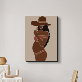 Abstract Pregnant beauty Lady Canvas