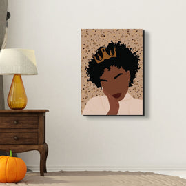 Abstract African Queen Canvas