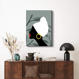 African Lady Canvas