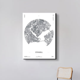 Istanbul Map Canvas