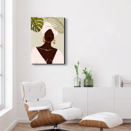 Abstract African Lady with Turban Canvas 2
